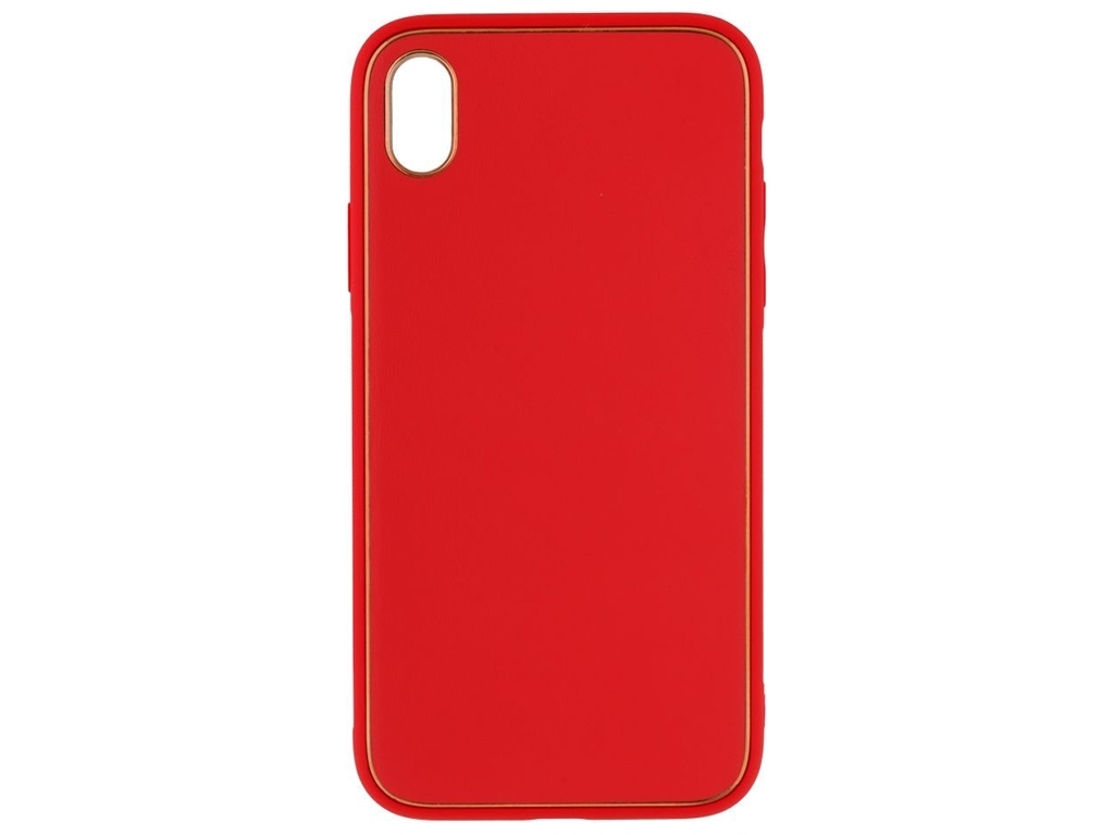 Чохол Leather Gold with Frame without Logo для iPhone Xr Колір 2, Red