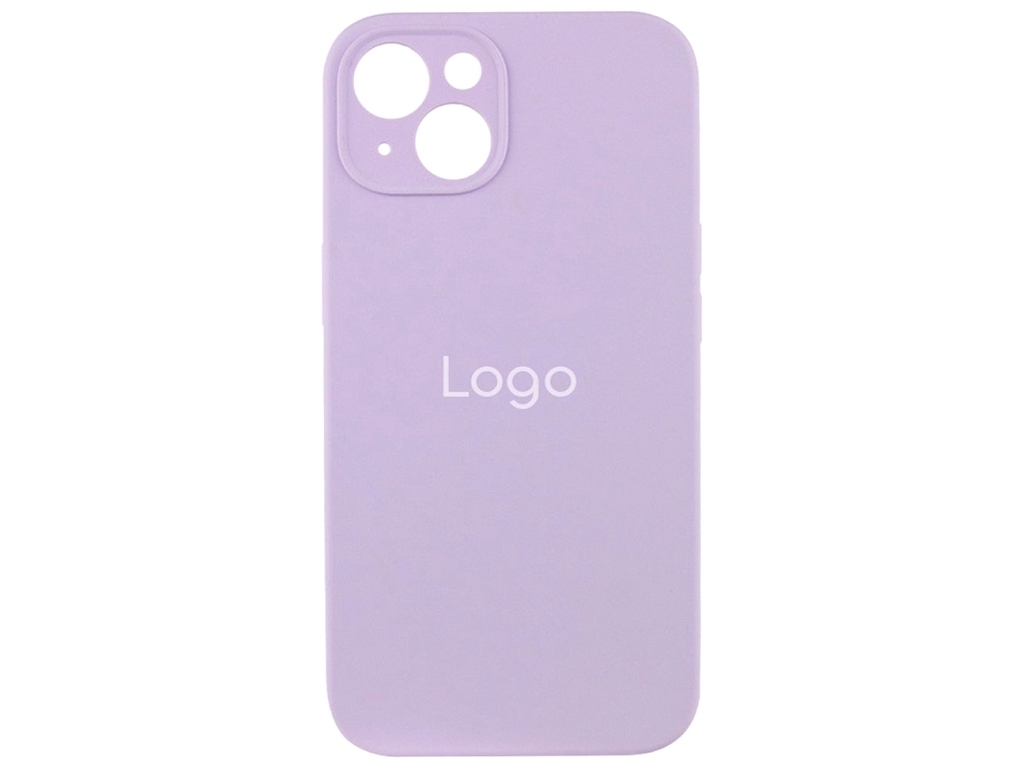 Чехол Silicone Case Full Size with Frame для iPhone 15, Цвет 39.Elegant purple