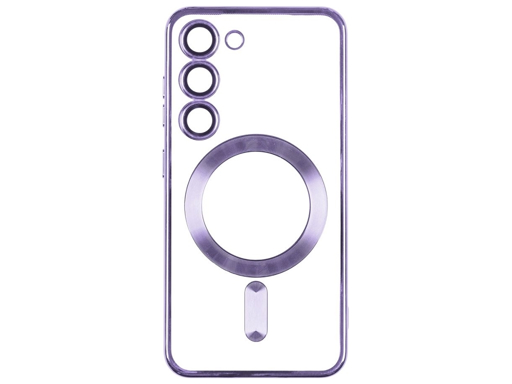Чохол TPU Metallic Full Camera with Magsafe для Samsung Galaxy S23 Колір Purple