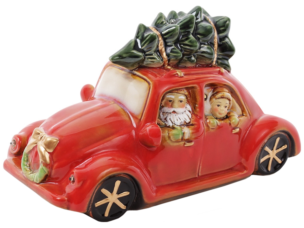 Декор новогодний Машина с LED-подсветкой