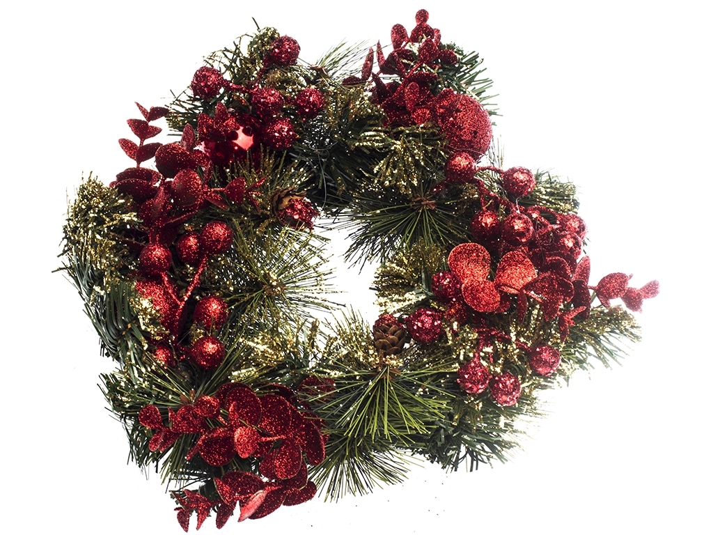 Декор рождественский "Венок" 26х8см