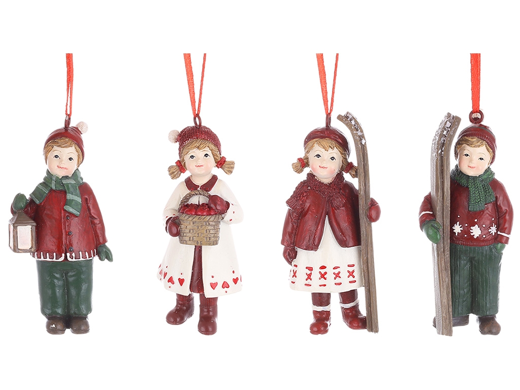 Декоративная подвеска Детки, 4 дизайна, 9,6см (цена за 1шт)