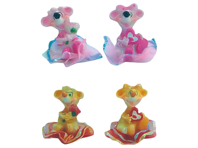 Декоративна статуетка Мишка, 3,5см, 4 дизайни (ціна за 1шт)