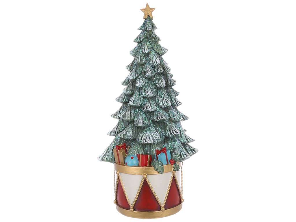 Декоративная Елка на барабане, 15x11,5x31см