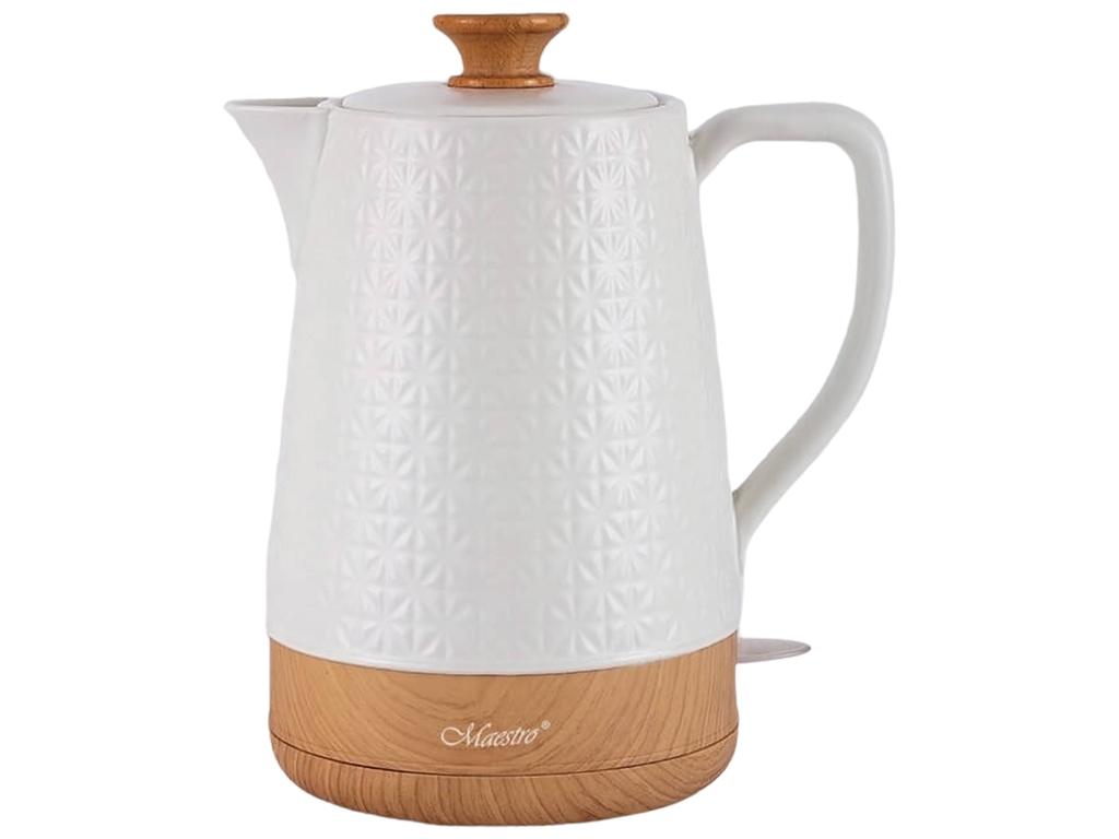 Электрический чайник Maestro, кераміка, 1800Вт, 1,8л (дисковый нагреватель)