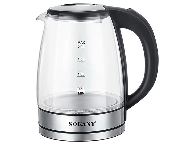 Электрический чайник Sokany, 1500Вт, 2л