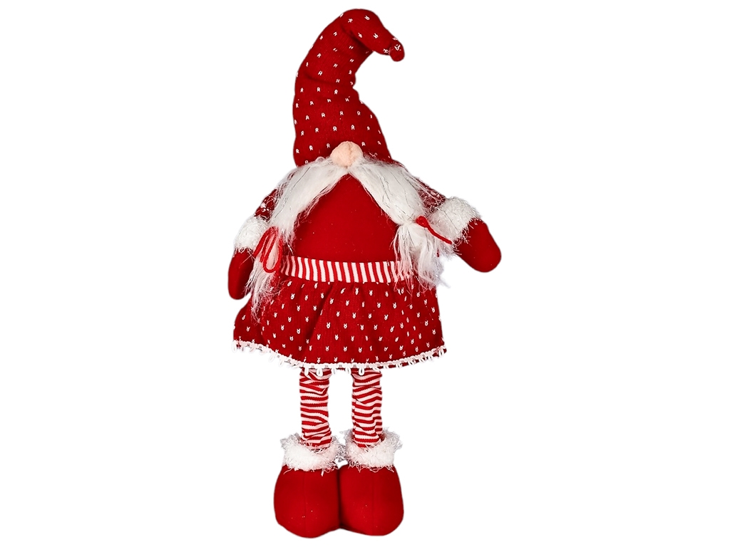 Фигура новогодняя Gnome, 33-56см (ноги-телескоп)