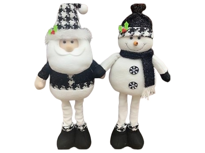 Фигура новогодняя Santa Snowman, 50см
