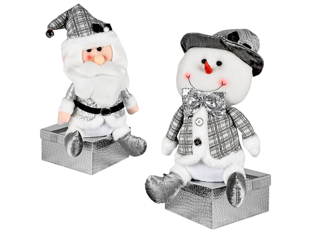 Фигура новогодняя Santa Snowman, 52см