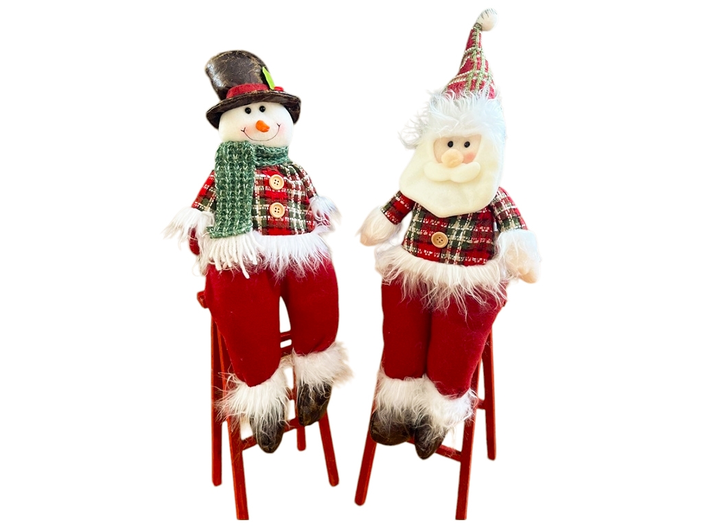 Фігура новорічна Santa Snowman, 57см
