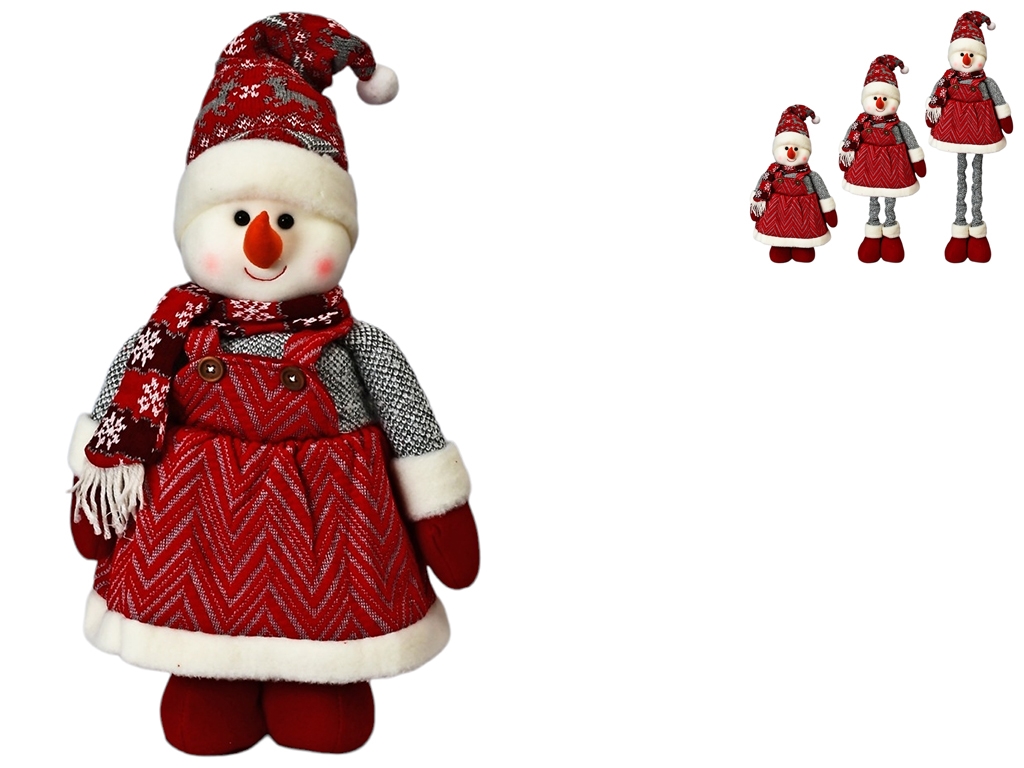 Фигура новогодняя Snowman, 46-78см (ноги-телескоп)