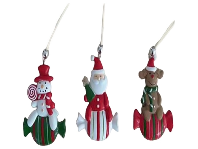 Фигурка-подвеска новогодняя Santa&Co, 15см