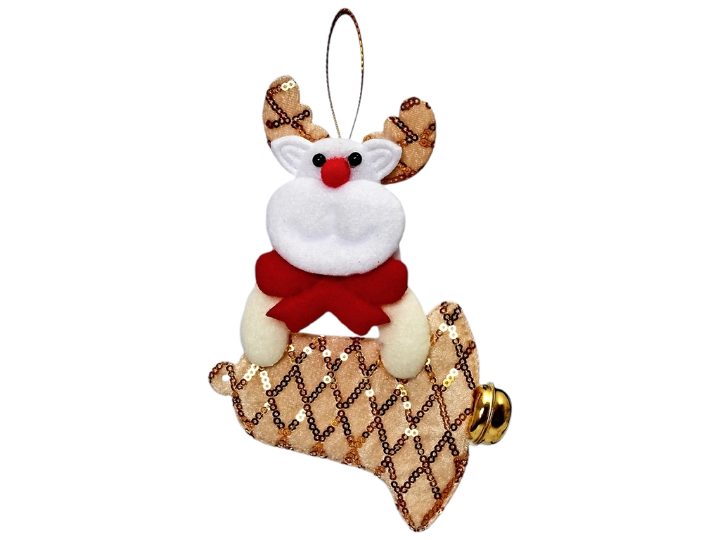 Фігурка-підвіска новорічна Santa Snowman, 16см