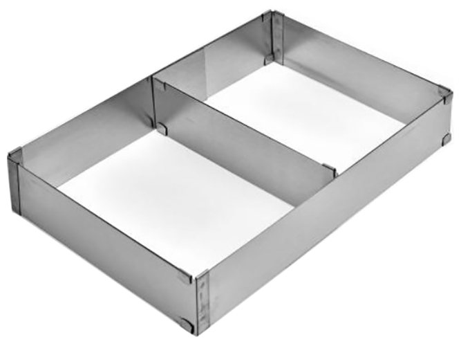 Форма для выпечки раздвижная двойная, 27–52×18.5×5 см