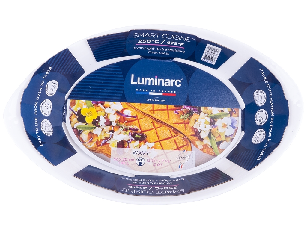 Форма для запекания Luminarc Smart Cuisine Wavy, 32х20см, овальная, 0883314896411