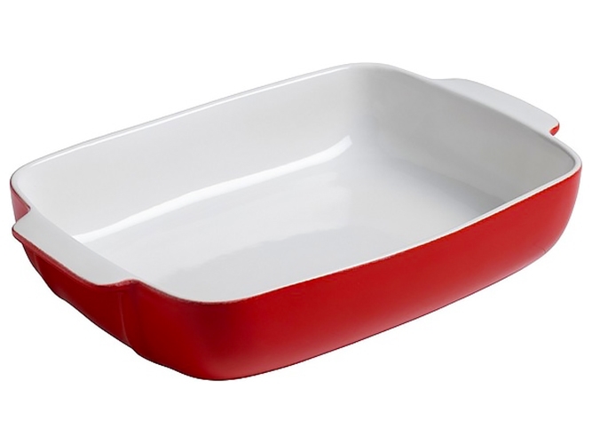 Форма для запекания Pyrex Signature, 35x25см, прямоугольная, керамическая, красная, 3426470272674