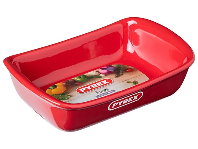 Форма Pyrex Supreme red, 22х15см, керамическая, прямоугольная, 3426470277310