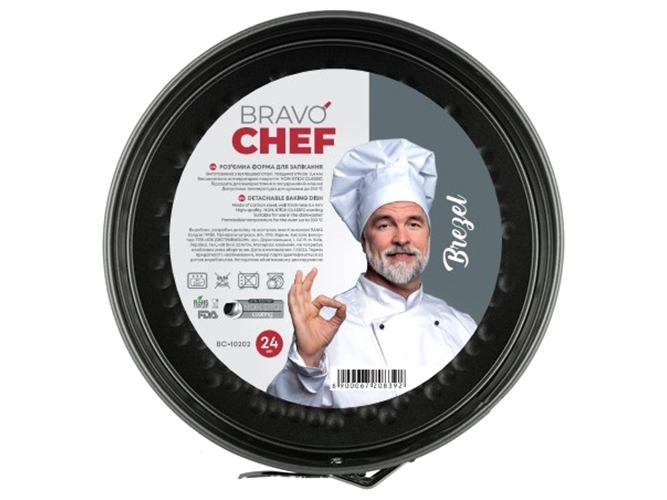 Форма разъемная Bravo Chef Brezel, круглая, 24x7см, 6900067208392