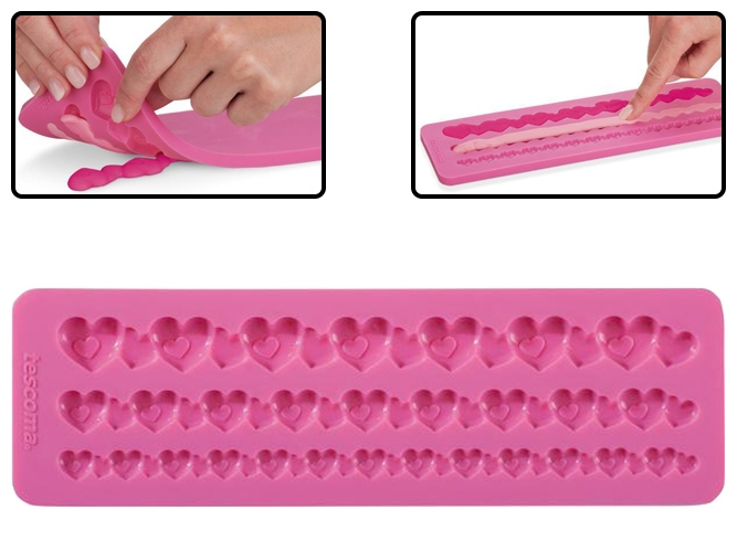 Форма силиконовая DELICIA DECO бордюр с сердечками 52372