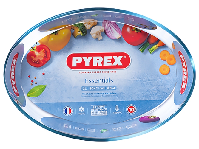 Форма Pyrex Essentials, 30х21х6см, овальна, 2л, 3136588016977