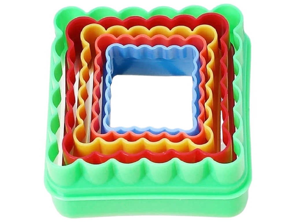 Формочки фигурные для печенья Square, 7х3,5см (цена за набор 5шт)