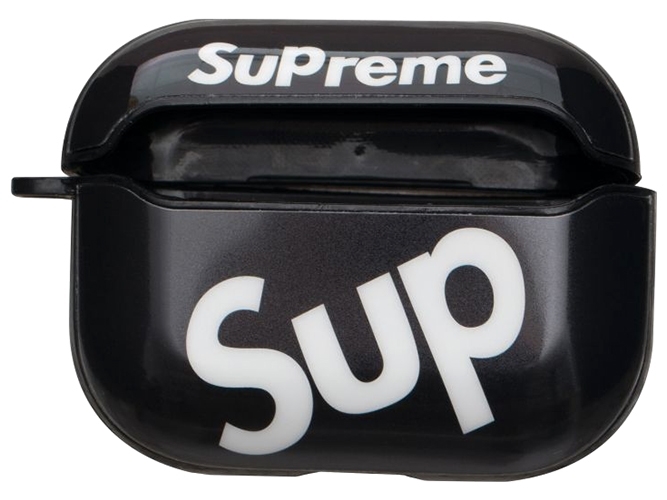 Футляр для наушников Airpods Pro Glossy Brand, 05, Sup black