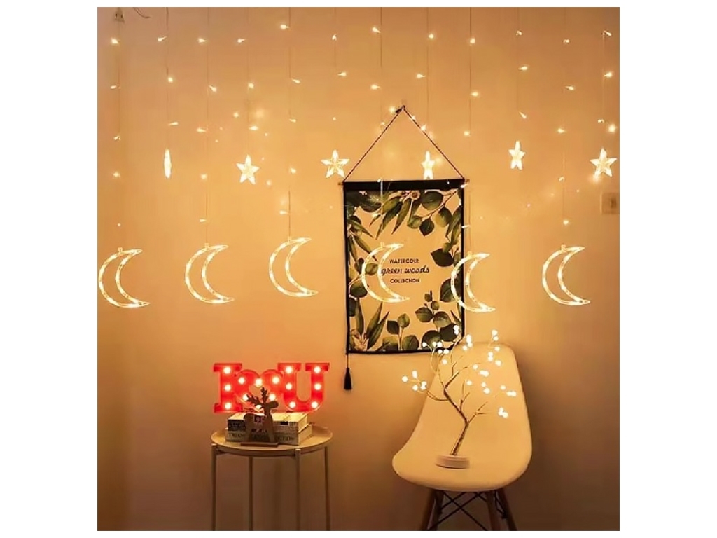 Гирлянда-занавеска светодиодная Galaxy 120 диодов, 2,5x0,85м