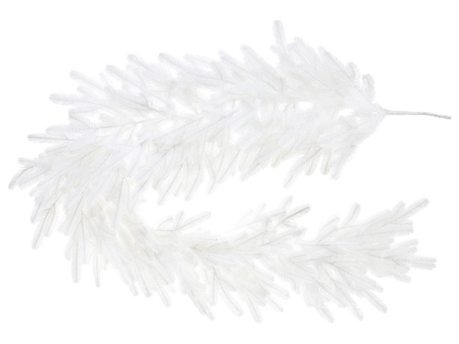 Гирлянда хвойная Жозефина белая, 150см