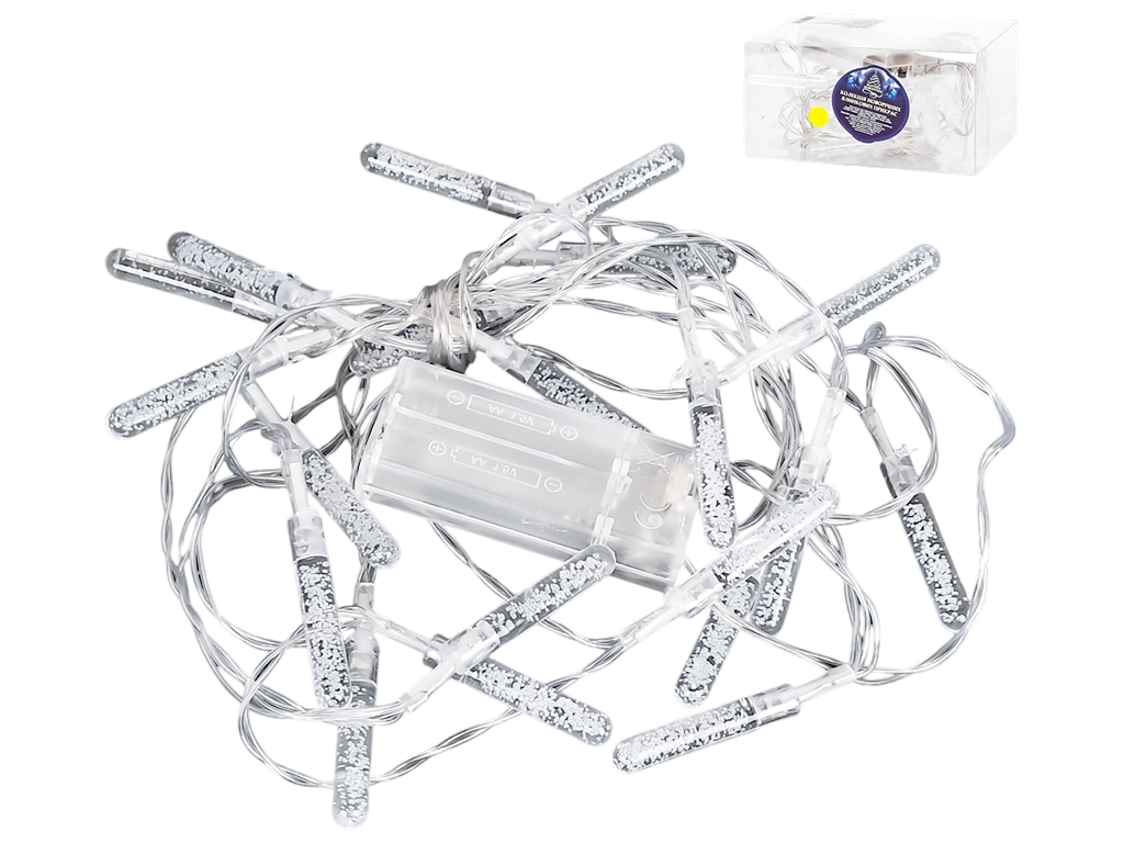 Гирлянда светодиодная Firefly, разноцветная, 3м, 20led, 2AA