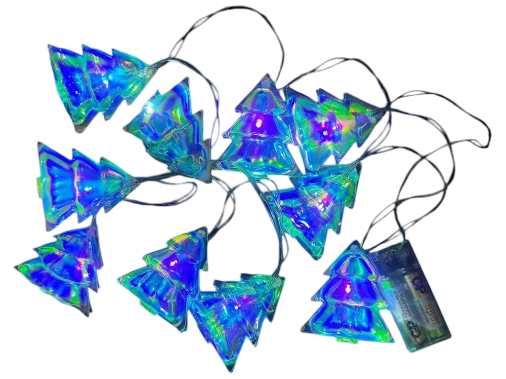 Гирлянда светодиодная Tree hologram, 2м, 10led, 2AA