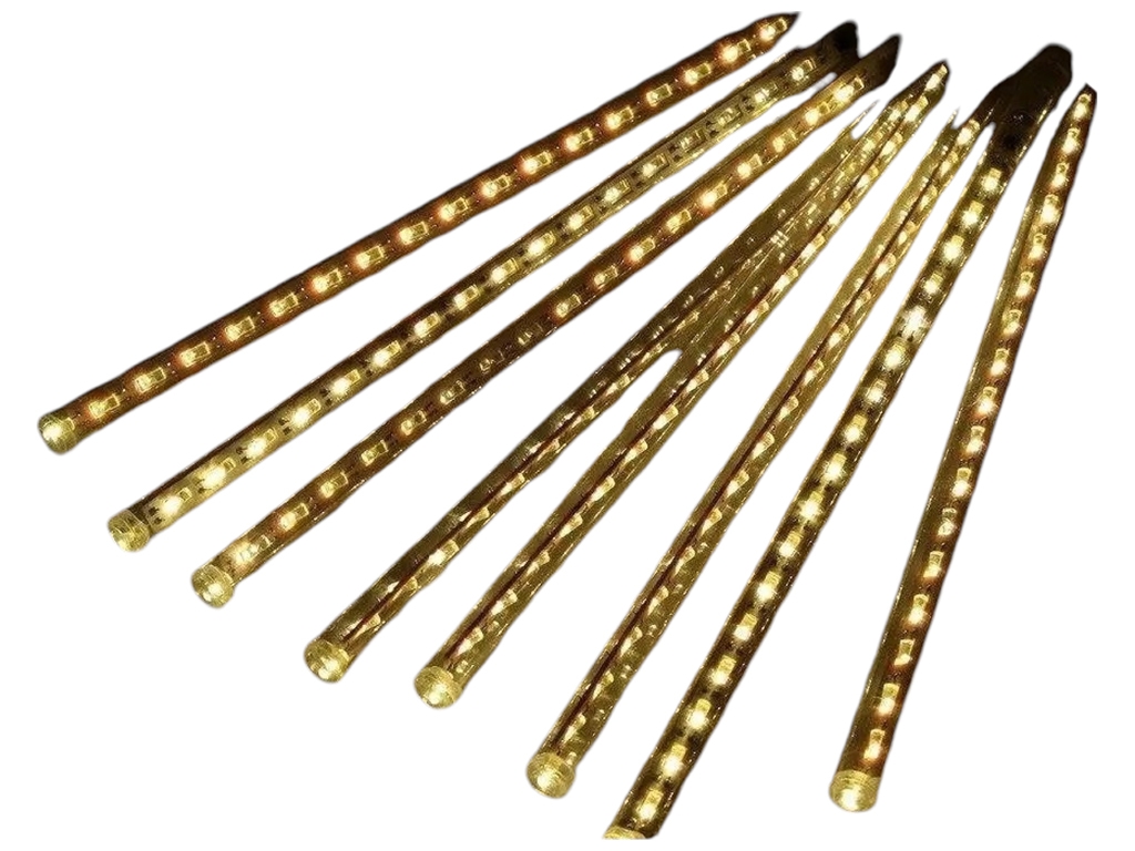 Гірлянда світлодіодна зовнішня Танучі бурульки, 8шт, 50см, жовта