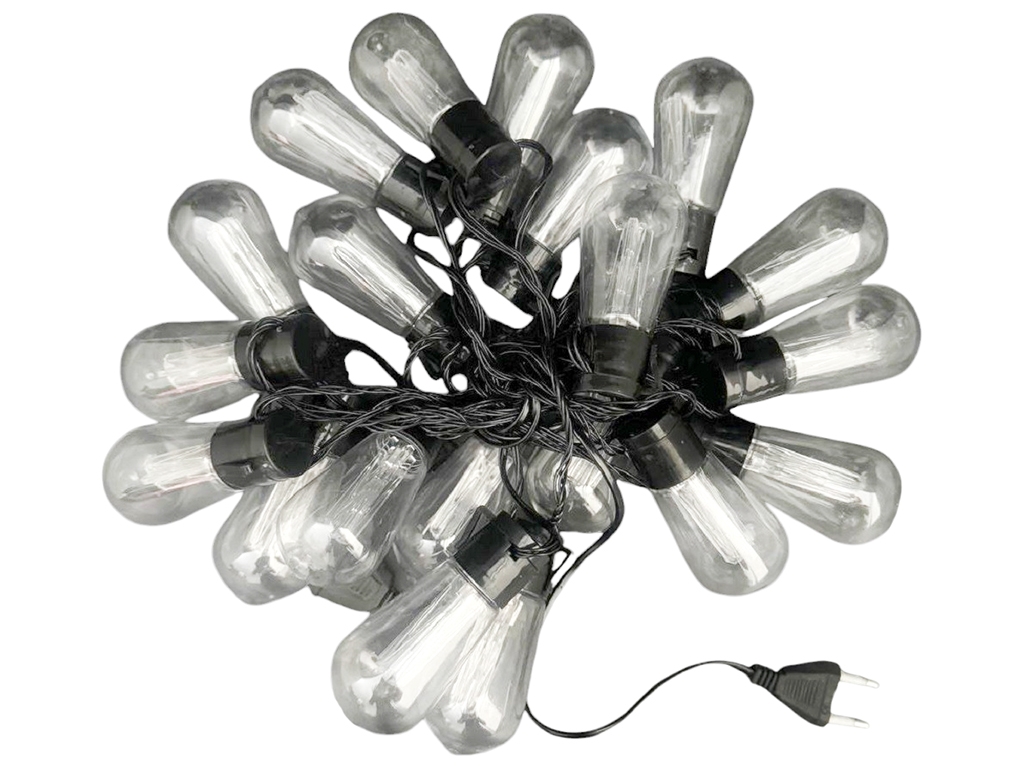 Гірлянда світлодіодна зовнішня Лампочки вінтаж, 5м, 20led