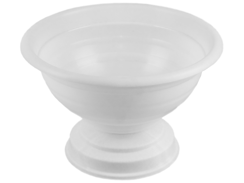 Горшок для цветов на ножке 350мм 5,5л (цвет белый) Консенсус