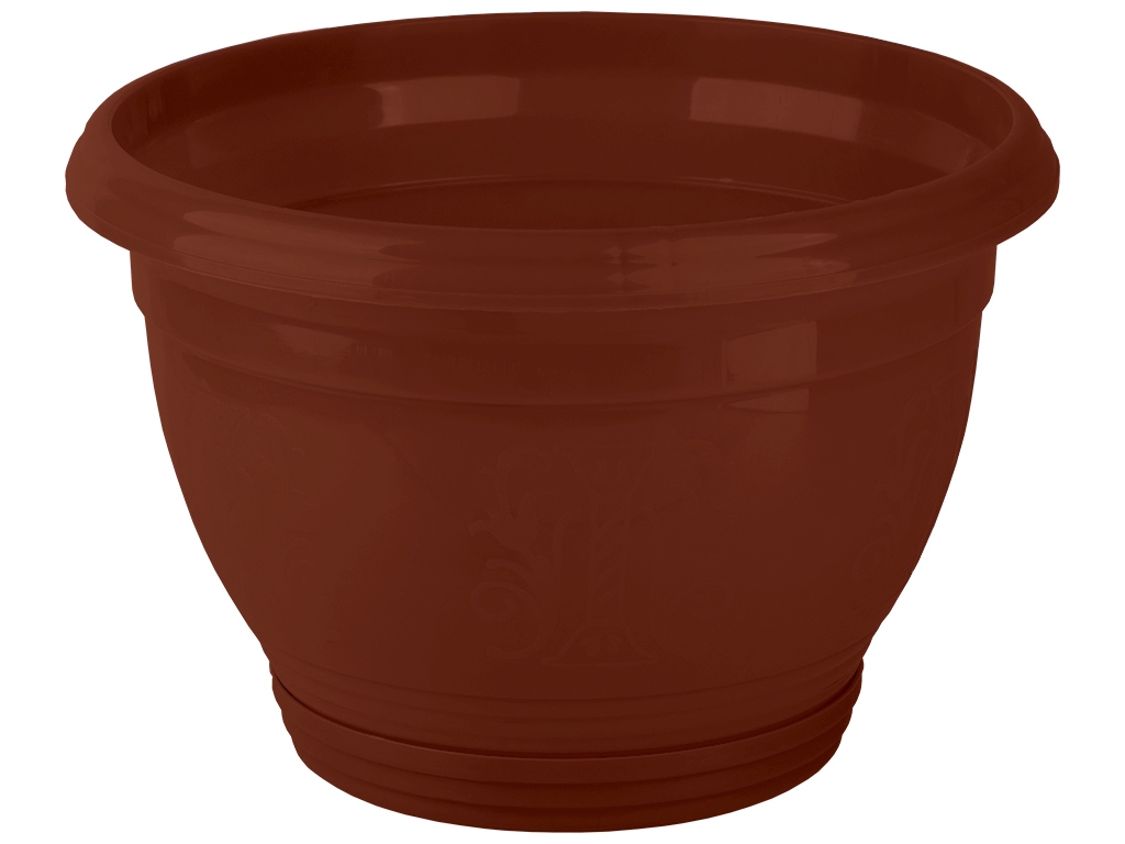 Горщик для квітів "Петунія" №2 250мм 5л (колір коричневий) Консенсус
