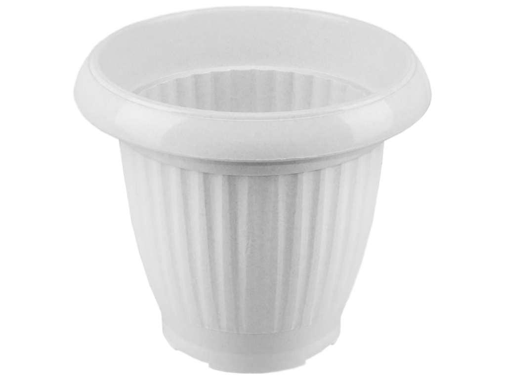 Горщик для квітів підлоговий №3 10л (колір білий) Консенсус