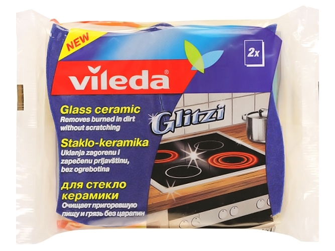 Губка кухонна для склокераміки Vileda Glitzi Ceran 2шт
