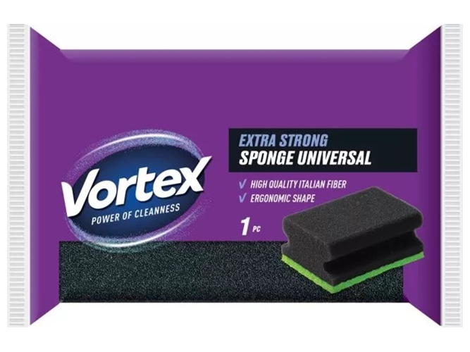 Губка кухонная профилированная Vortex Profiled & Care Jumbo, 1шт