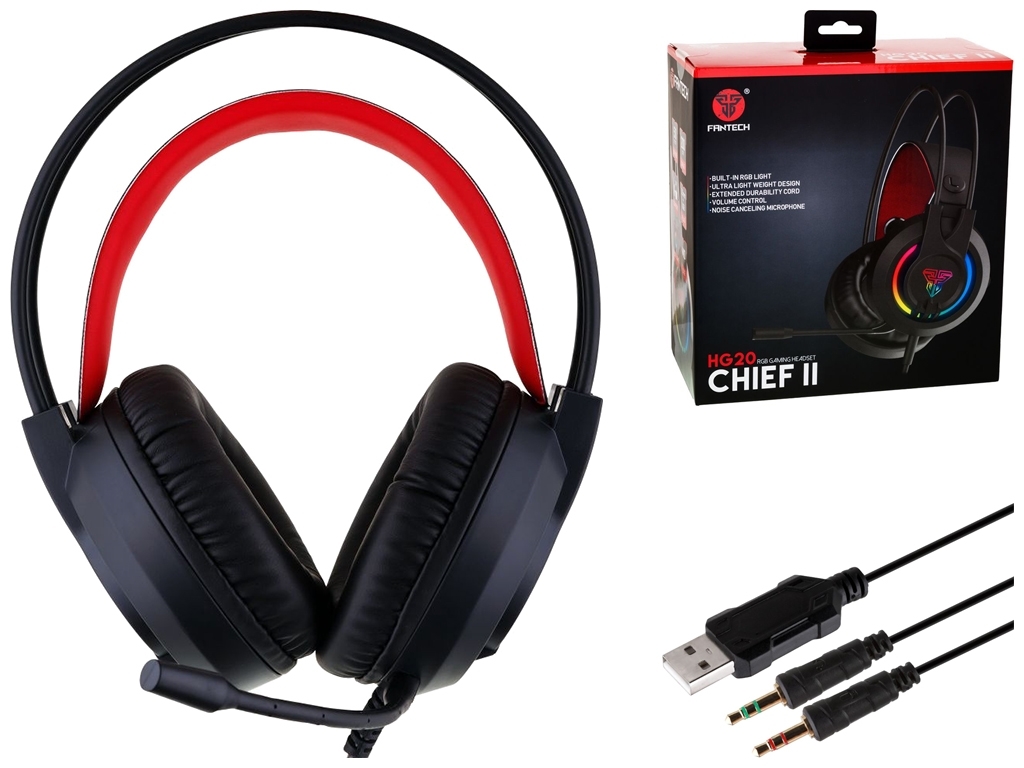 Игровые Наушники Fantech HG20 Chief II, цвет Черный