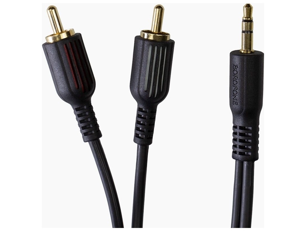 Кабель Аудiо BL11 3.5mm to double RCA 1,5M Колір Чорний