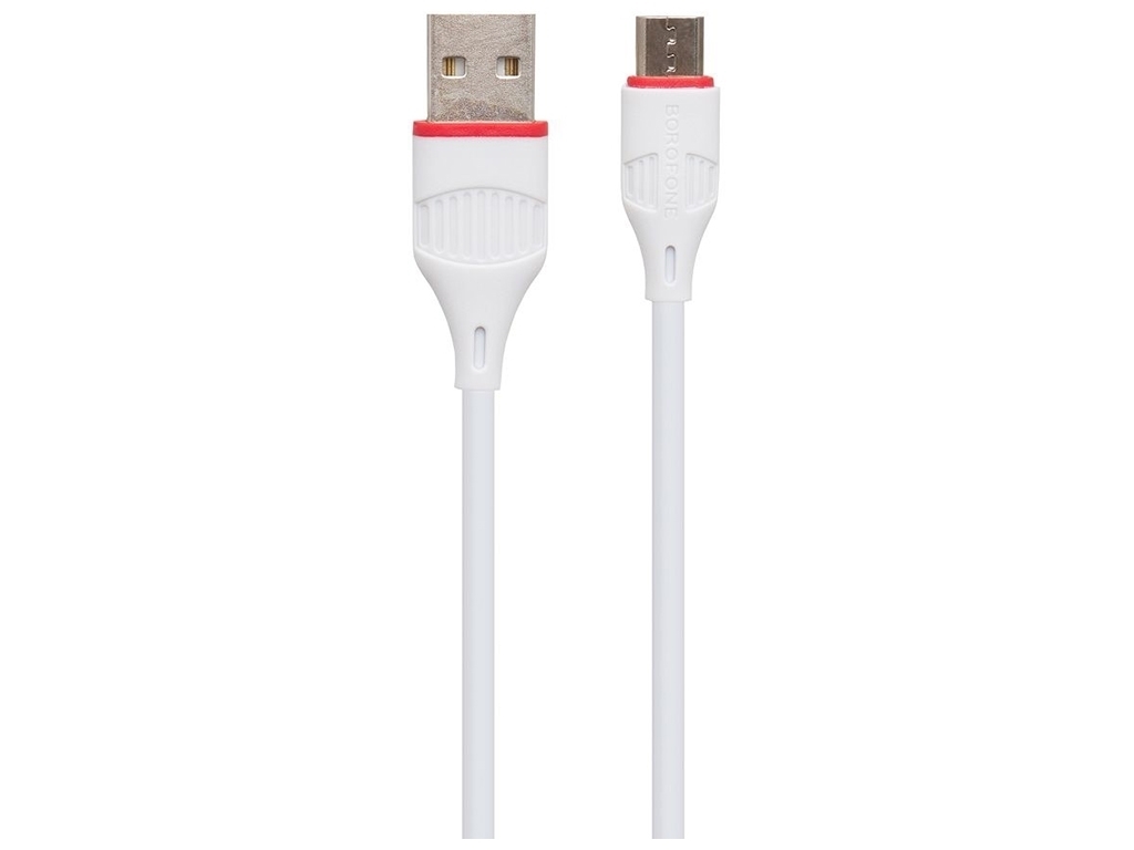 Кабель USB Borofone BX17 Micro, Білий