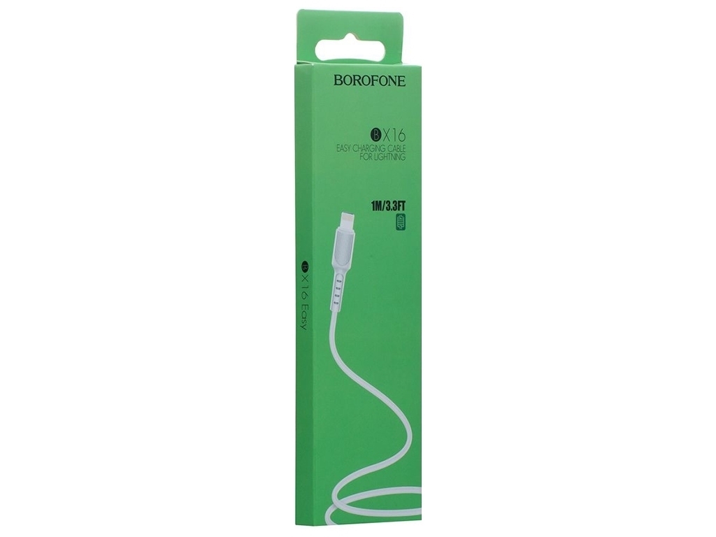 Кабель USB Borofone BX16 Lightning Колір Білий