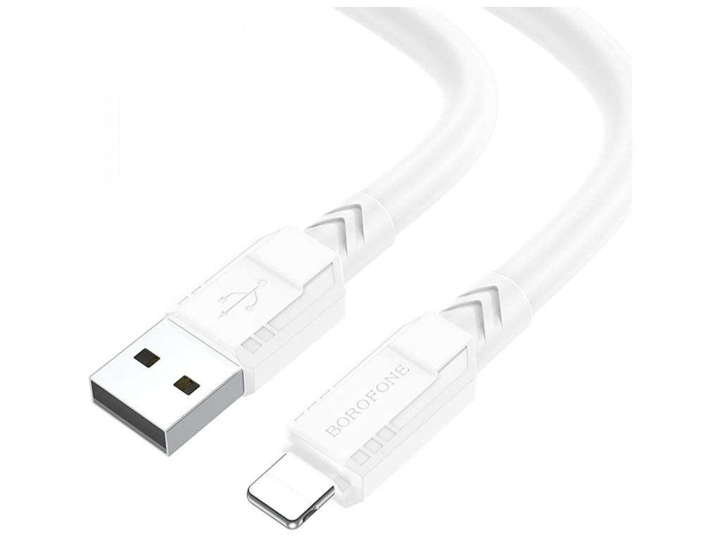 Кабель USB Borofone BX81 Lightning, Білий