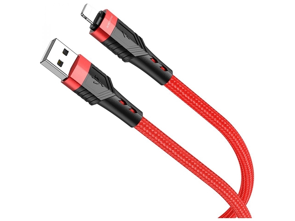 Кабель USB Borofone BU35 Lightning 1,2m, Червоний