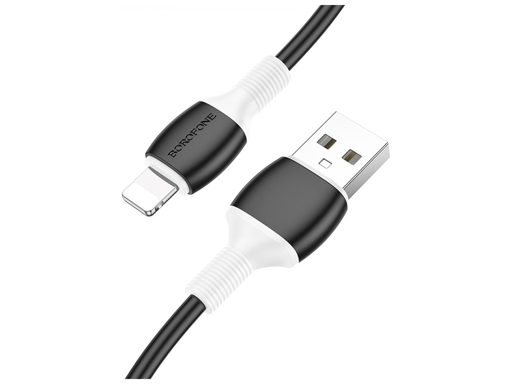 Кабель USB Borofone BX84 Lightning 2.4A, Чорний