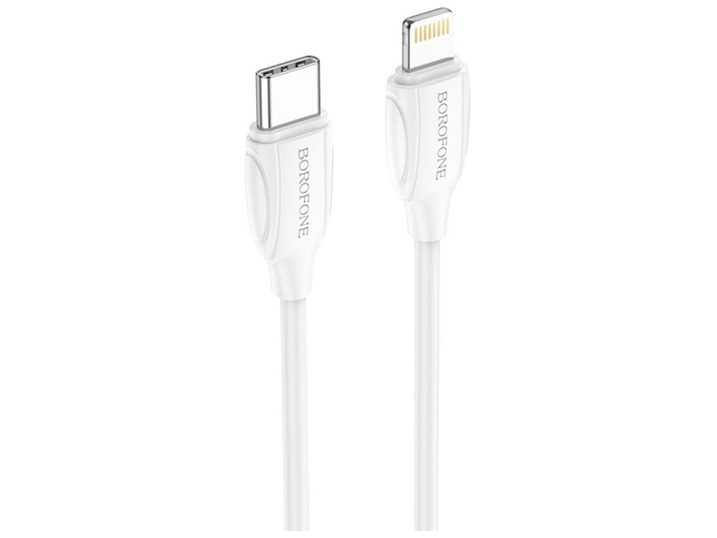 Кабель USB Borofone BX19 Type-C to Lightning 20W 2m Колір Бiлий