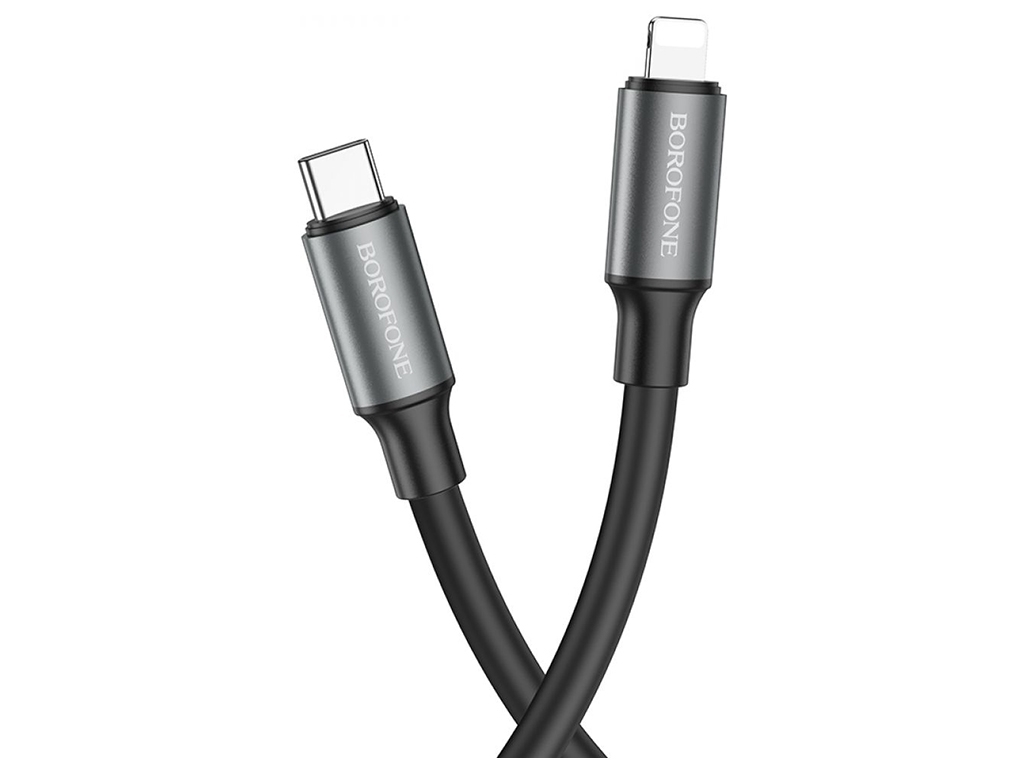 Кабель USB Borofone BX82 PD Type-C to Lightning, Чорний