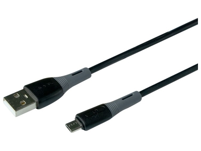 Кабель USB Ridea RC-M113 Spring Micro 3A Цвет Чёрный