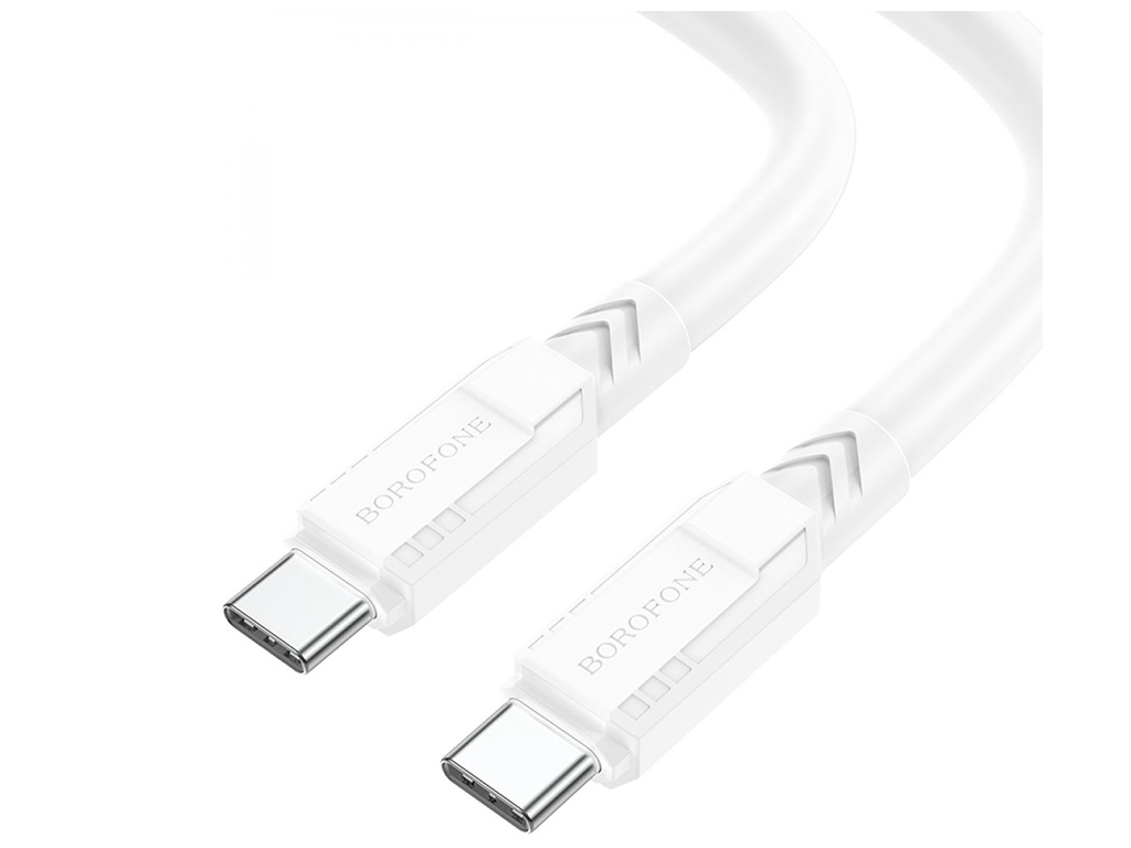 Кабель USB Borofone BX81 60W Type-C to Type-C, Білий