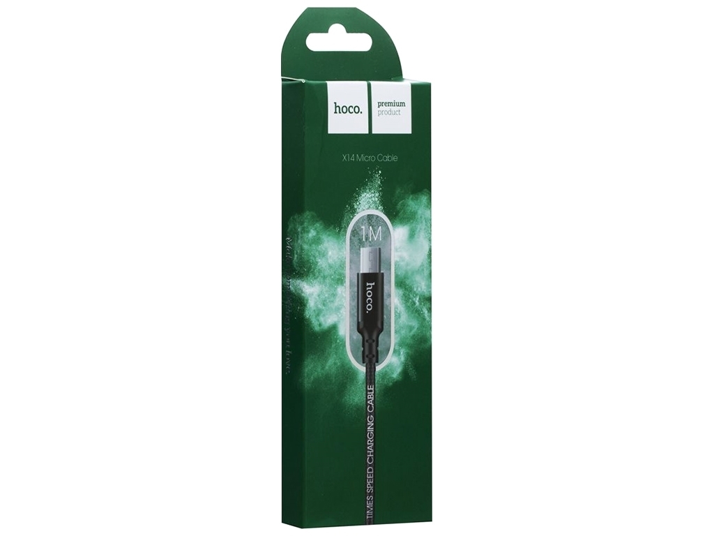 Кабель USB Hoco X14 Times Speed Micro, Чёрный