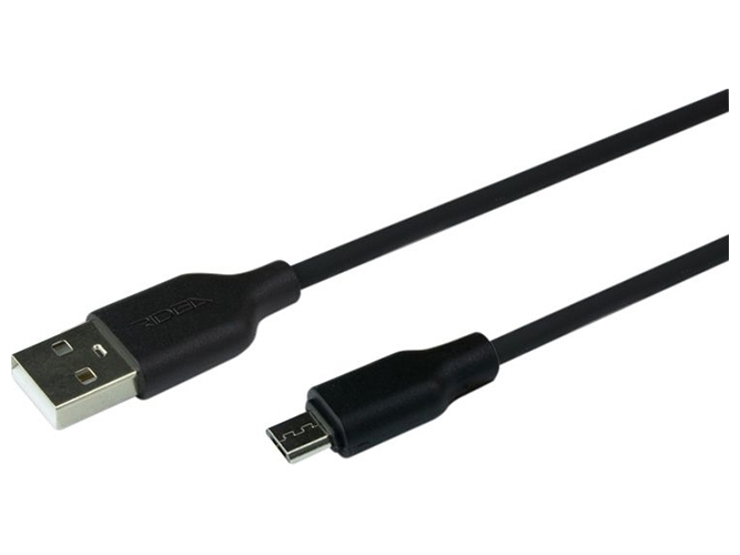 Кабель USB Ridea RC-M114 Soft Silico Micro 3A Цвет Чёрный